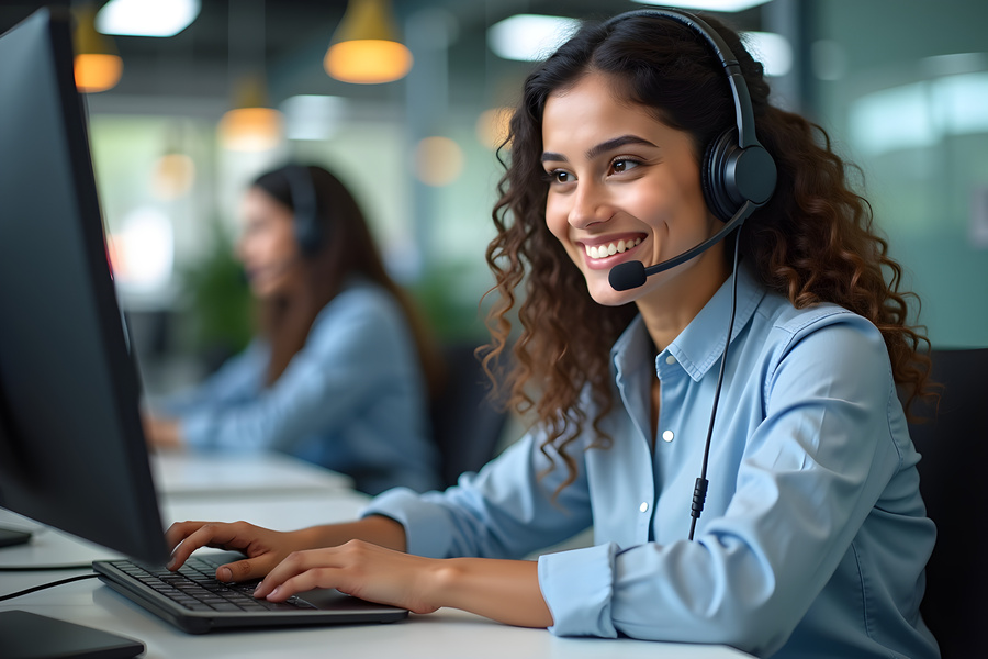 medical answering expert taking patient call